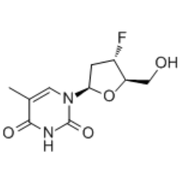 3'-Deoxy-3'-fluorothymidine structure, CAS 25526-93-6