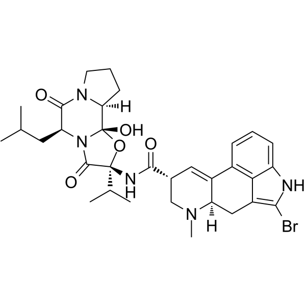 Bromocriptine structure, CAS 25614-03-3