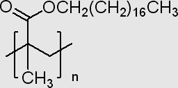Octadecyl methacrylate polymer structure, CAS 25639-21-8