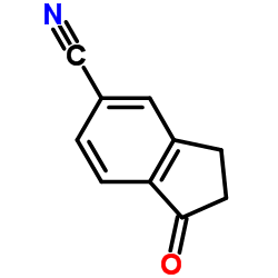 5-Cyano-1-indanone structure, CAS 25724-79-2