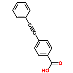 4-(Phenylethynyl)benzoic acid structure, CAS 25739-23-5