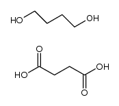 1,4-Butanediol-succinic acid copolymer structure, CAS 25777-14-4