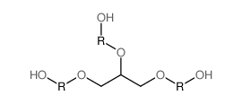 Propoxylated glycerin structure, CAS 25791-96-2
