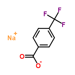 Sodium 4-trifluoromethylbenzoate structure, CAS 25832-58-0