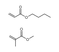 Butyl acrylate-methyl methacrylate polymers structure, CAS 25852-37-3