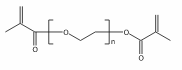 Poly(ethylene glycol) dimethacrylate structure, CAS 25852-47-5