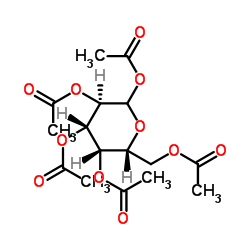 D-Galactopyranose pentaacetate structure, CAS 25878-60-8