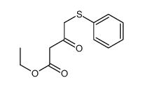 Ethyl 4-(phenylthio)acetoacetate structure, CAS 25907-38-4