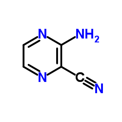3-Aminopyrazine-2-carbonitrile structure, CAS 25911-65-3