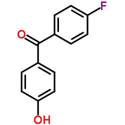 4-Fluoro-4'-hydroxybenzophenone structure, CAS 25913-05-7
