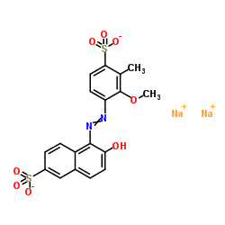 Allura Red AC structure, CAS 25956-17-6
