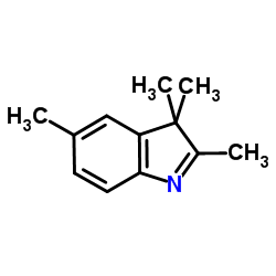 2,3,3,5-Tetramethylindolenine structure, CAS 25981-82-2