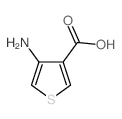 4-Amino-3-thiophenecarboxylic acid structure, CAS 26112-64-1
