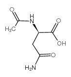 Nalpha-Acetyl-D-asparagine structure, CAS 26117-27-1