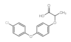 Clofop structure, CAS 26129-32-8