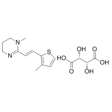 Morantel tartrate structure, CAS 26155-31-7