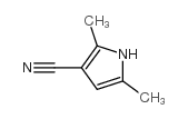 2,5-Dimethyl-1H-pyrrole-3-carbonitrile structure, CAS 26187-29-1