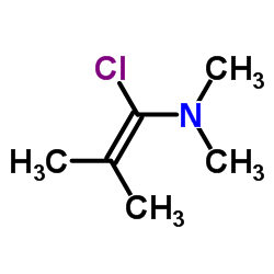 1-Chloro-N,N,2-trimethylpropenylamine structure, CAS 26189-59-3