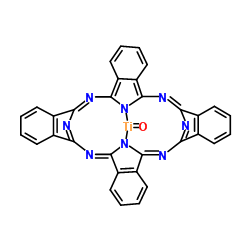 Titanyl phthalocyanine structure, CAS 26201-32-1