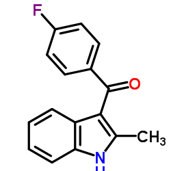 2-Methyl-3-(4'-fluorobenzoyl)indole structure, CAS 26206-00-8