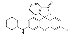 3'-Chloro-6'-(cyclohexylamino)fluoran structure, CAS 26206-78-0