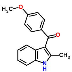 2-Methyl-3-(4'-methoxybenzoyl)indole structure, CAS 26211-90-5