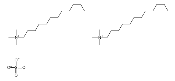 Bis(dodecyltrimethylammonium) sulfate structure, CAS 26323-02-4