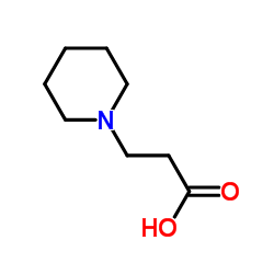 1-Piperidinepropionic acid structure, CAS 26371-07-3