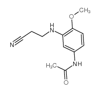 N-[3-[(2-Cyanoethyl)amino]-4-methoxyphenyl]acetamide structure, CAS 26408-28-6