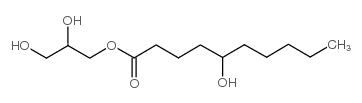 Glycerol 5-hydroxydecanoate structure, CAS 26446-31-1