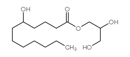Glycerol 5-hydroxydodecanoate structure, CAS 26446-32-2