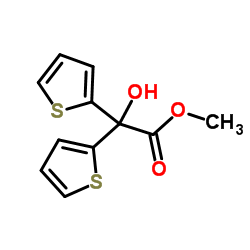 Methyl 2,2-dithienylglycolate structure, CAS 26447-85-8