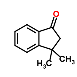 3,3-Dimethyl-2,3-dihydro-1H-inden-1-one structure, CAS 26465-81-6