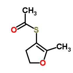 S-(4,5-Dihydro-2-methyl-3-furyl) ethanethioate structure, CAS 26486-14-6