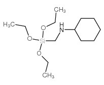 N-[(Triethoxysilyl)methyl]cyclohexylamine structure, CAS 26495-91-0