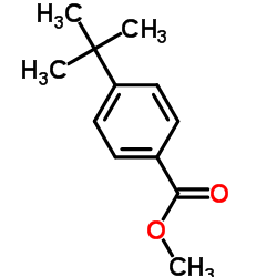 Methyl 4-tert-butylbenzoate structure, CAS 26537-19-9