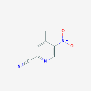 2-CYANO-4-METHYL-5-NITROPYRIDINE structure, CAS 267875-30-9