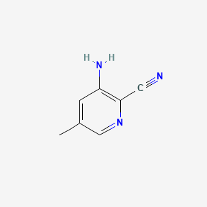 3-Amino-5-methylpyridine-2-carbonitrile structure, CAS 1001635-30-8