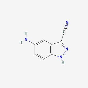 5-AMINO-1H-INDAZOLE-3-CARBONITRILE structure, CAS 89939-59-3