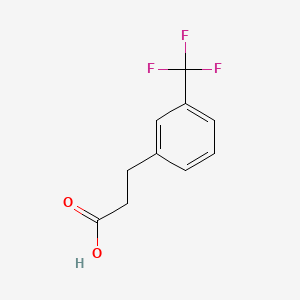 3-(3-Trifluoromethylphenyl)propionic acid structure, CAS 585-50-2