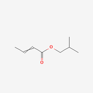 Isobutyl 2-butenoate structure, CAS 589-66-2