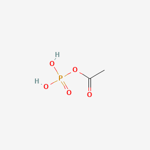 Acetylphosphate structure, CAS 590-54-5