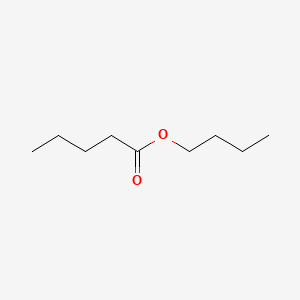 Butyl valerate structure, CAS 591-68-4