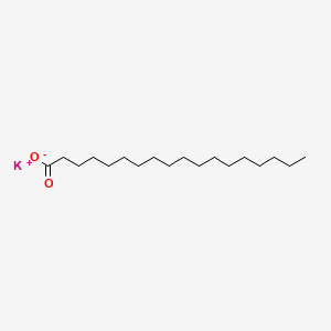 Potassium stearate structure, CAS 593-29-3