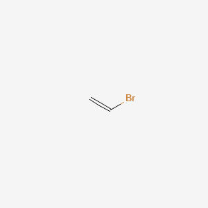 Vinyl bromide structure, CAS 593-60-2