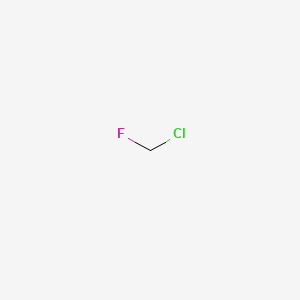 Chlorofluoromethane structure, CAS 593-70-4