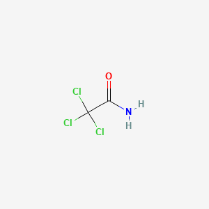 2,2,2-Trichloroacetamide structure, CAS 594-65-0