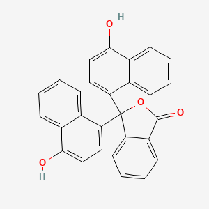 alpha-Naphtholphthalein structure, CAS 596-01-0
