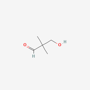 3-Hydroxy-2,2-dimethylpropanal structure, CAS 597-31-9