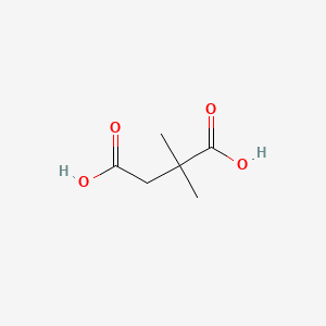 2,2-Dimethylsuccinic acid structure, CAS 597-43-3